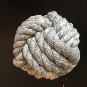New Gray Nautical Knot 6"  From Mystic Knotwork De